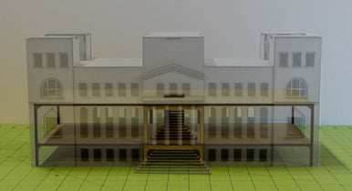 15mm WWII Government Building - Floor and Stairs Kit - 15MMDF350-4 - 