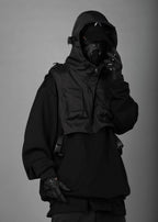 HiH34 Black Tech Guard Hoodie - Black / M
