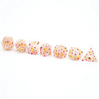 Flower Glass DND Dice Red Limited Edition in Wood Box - 