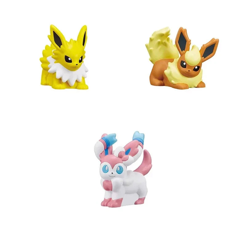 15Pcs/set Genuine Pokemon Pikachu Gengar Mewtwo Charizard Finger Doll Finger Set Decorative Doll Action Figure Model Toys Gift