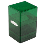 Glitter Satin Tower Deck Box - Green
