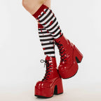 Mall Goth Knee High Sock Pack | 3 Designs - 