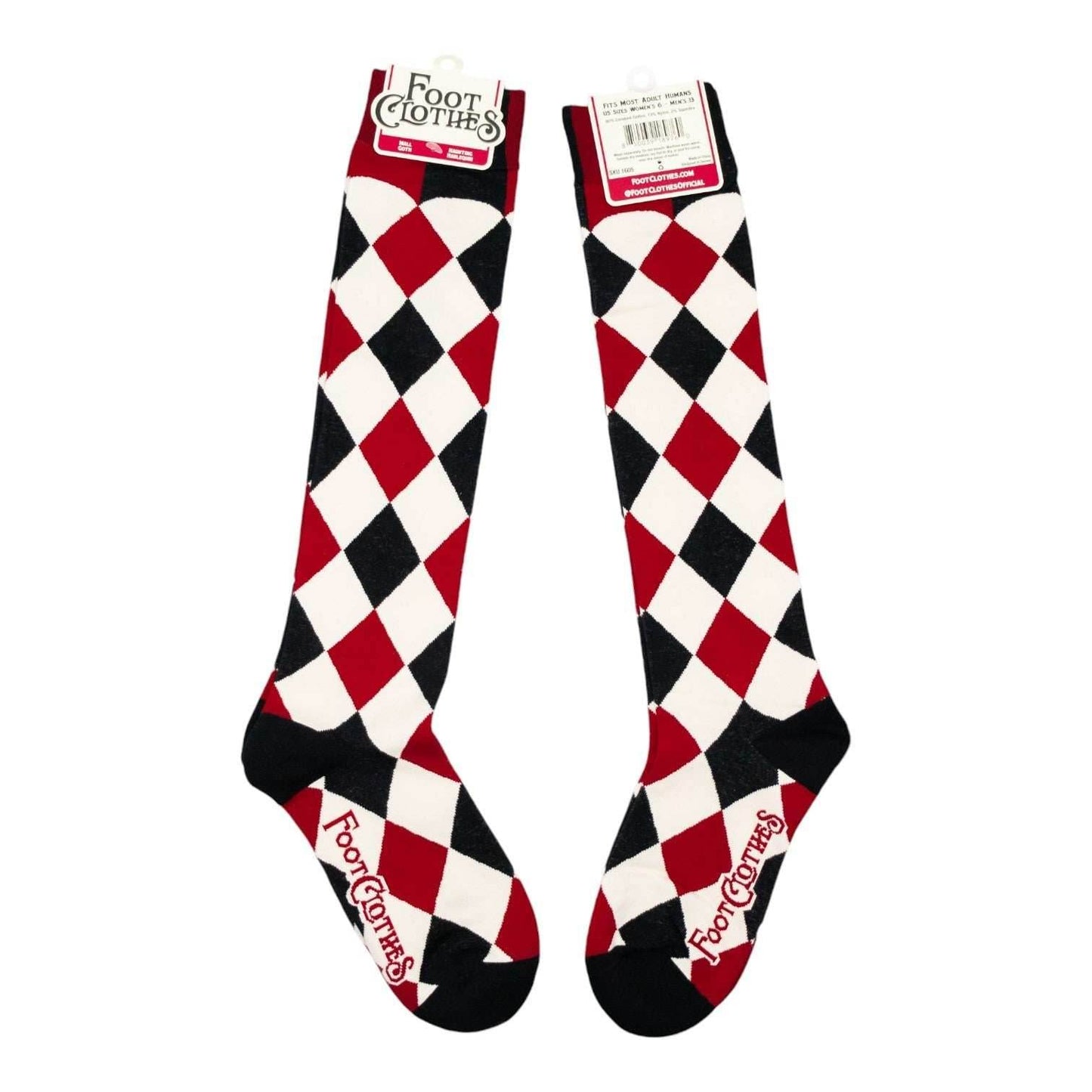 Haunting Harlequin Knee High Socks - 