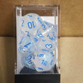 Borealis Icicle /light blue 7-Dice / 16mm / 12mm / 30mm Luminary - 7-Dice