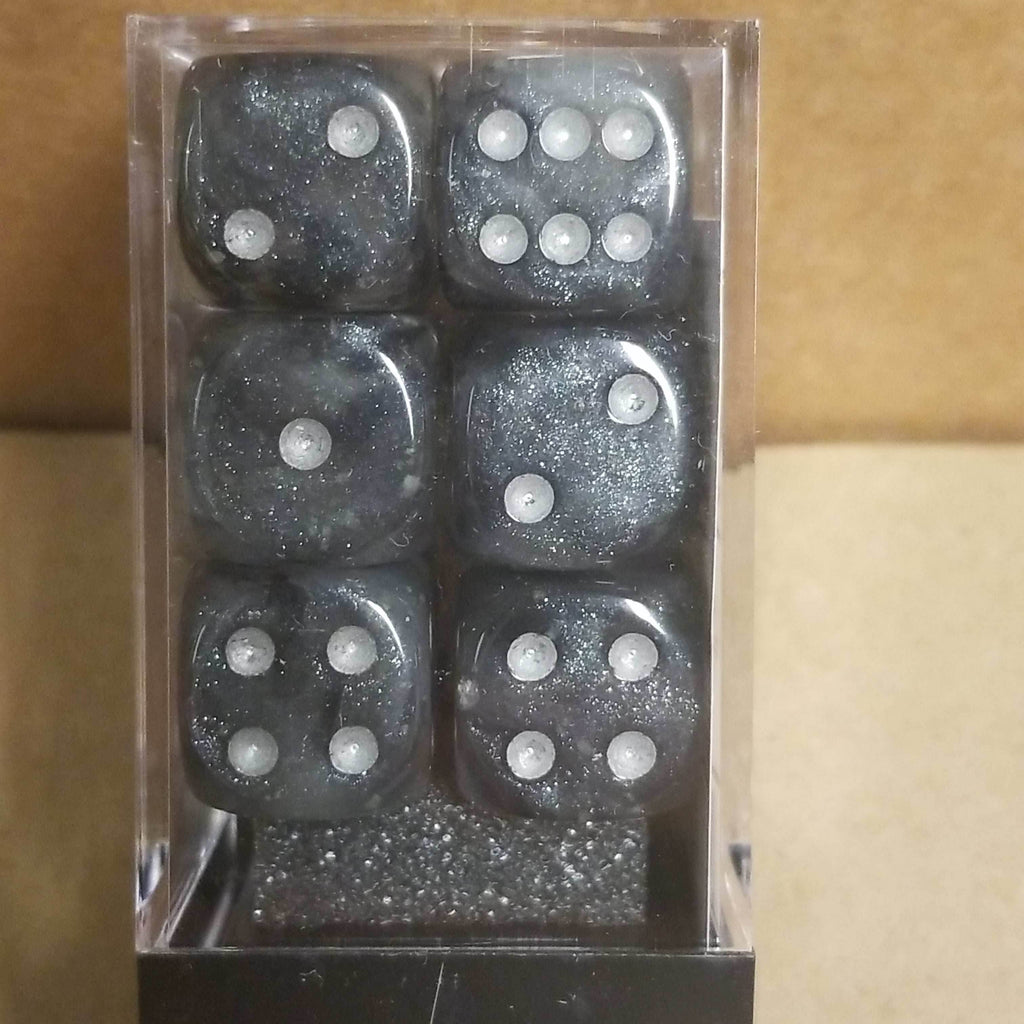 Borealis Light Smoke/silver 7-Dice / 16mm / 12mm / 30mm Luminary - 16mm Block
