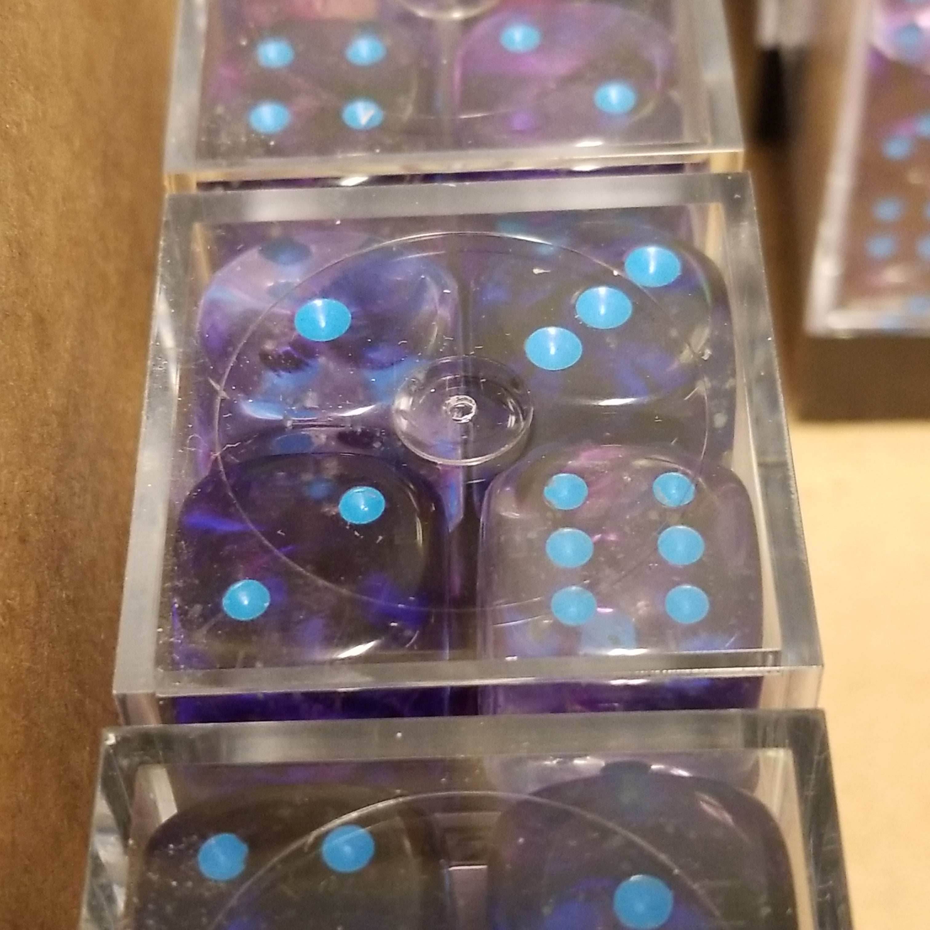 Nebula Nocturnal/blue Luminary 7-Dice/16mm/12mm/30mm/Ten10's - 16mm Block