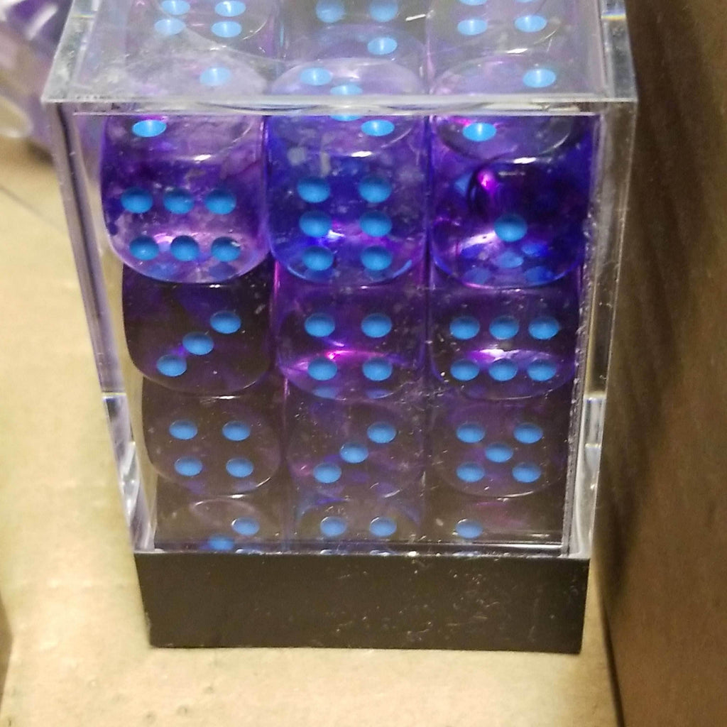 Nebula Nocturnal/blue Luminary 7-Dice/16mm/12mm/30mm/Ten10's - 12mm Block