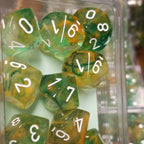 Nebula Spring/white Luminary 7-Dice/16mm/12mm/30mm/Ten10's - Ten 10's