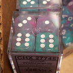 Nebula Wisteria Blue/Purple Luminary 7-Dice/16mm/12mm/30mm/Ten10's - 16mm Block