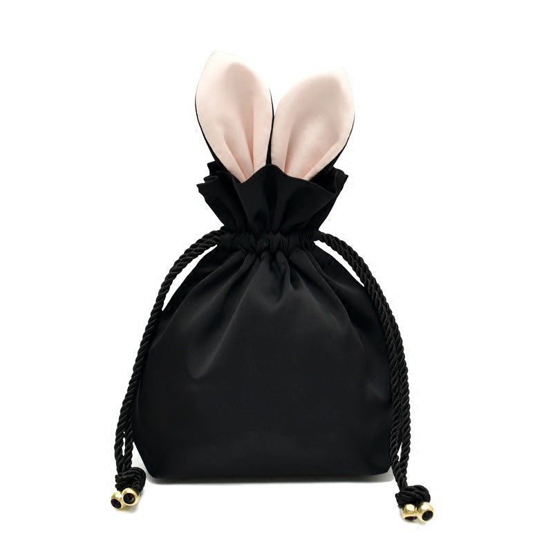 Custom Dice Storage Bag Drawstring Pocket Cute Rabbit Ear Storage Bag-DungeonDice1