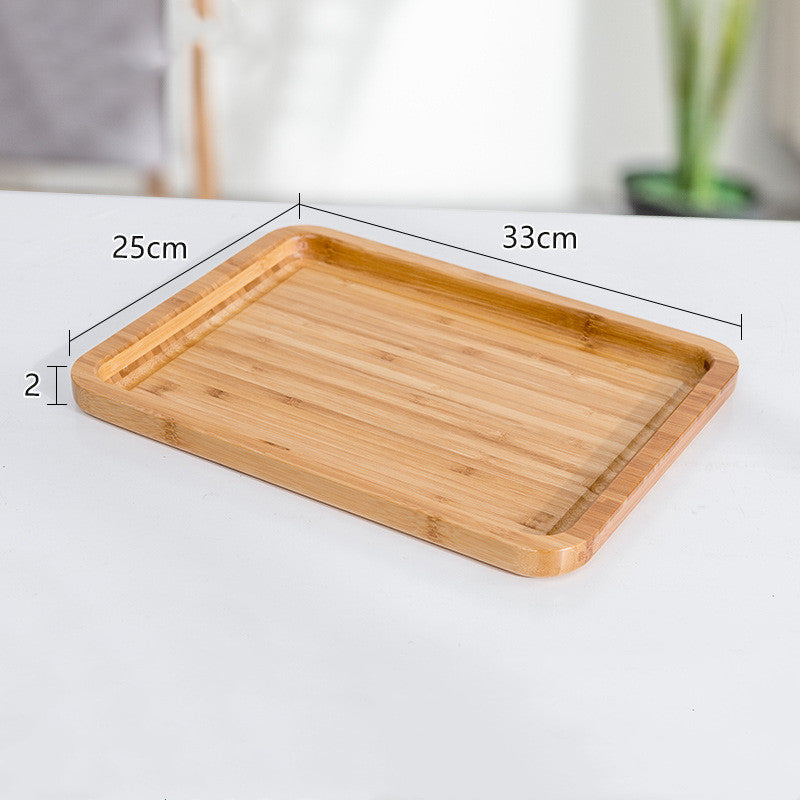 Simple Bamboo Tea Tray Fruit Tray Rectangular Water Cup Tray dice Tray-DungeonDice1