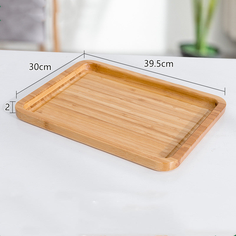 Simple Bamboo Tea Tray Fruit Tray Rectangular Water Cup Tray dice Tray-DungeonDice1