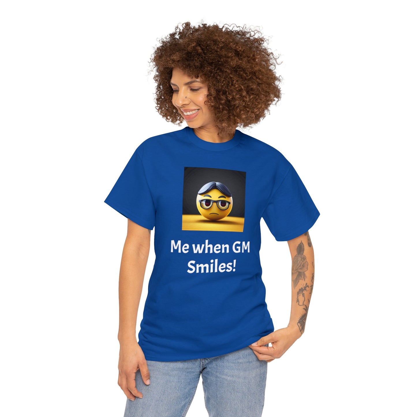 Me when the Gm Smiles Unisex Heavy Cotton Tee-DungeonDice1