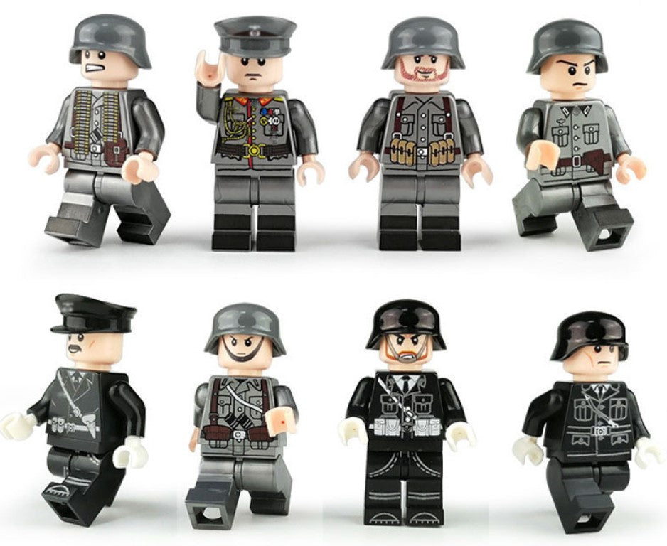 WWII - German Axis Forces - 8 Man Mixed Squad - Mil-Blox