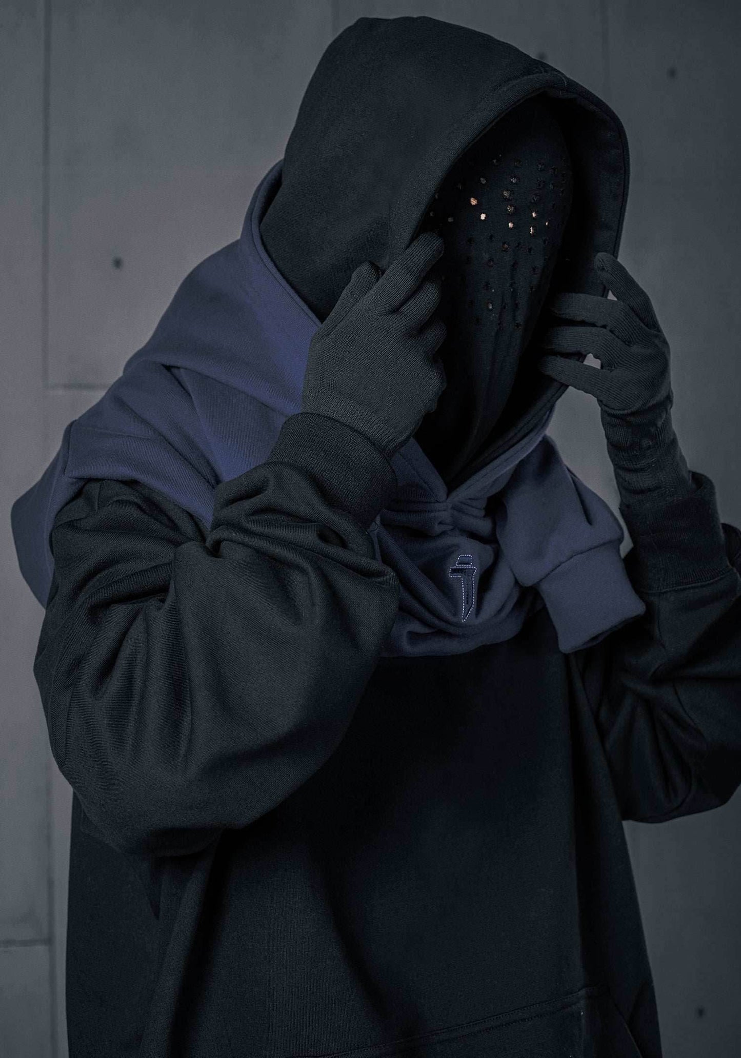 HiH30 Double Double I-Tech Hoodie - Black / M