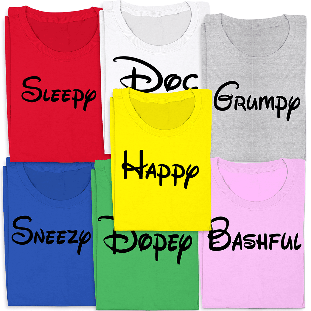 Bashful - 7 Dwarfs Costume Mens T-shirt - Heather Grey / Mens Small