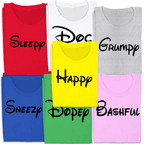 Bashful - 7 Dwarfs Costume Mens T-shirt - Heather Grey / Mens Small