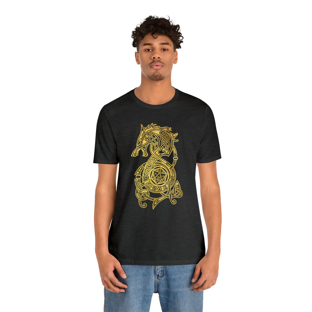 Golden Celtic Dice Dragon Shirt