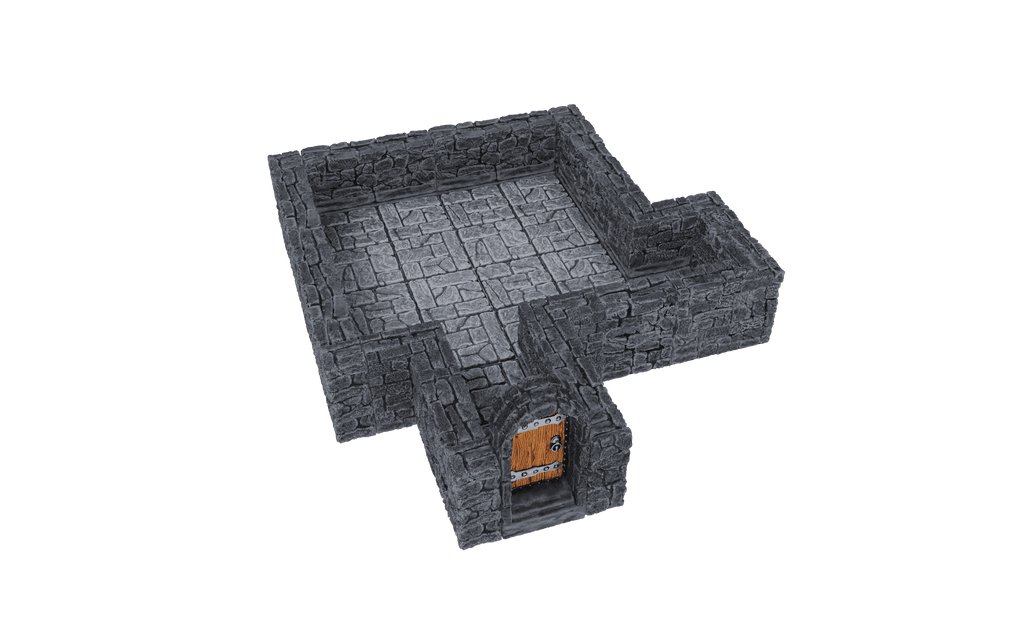 WarLock Tiles: Expansion Pack - 1 in. Dungeon Straight Walls - 