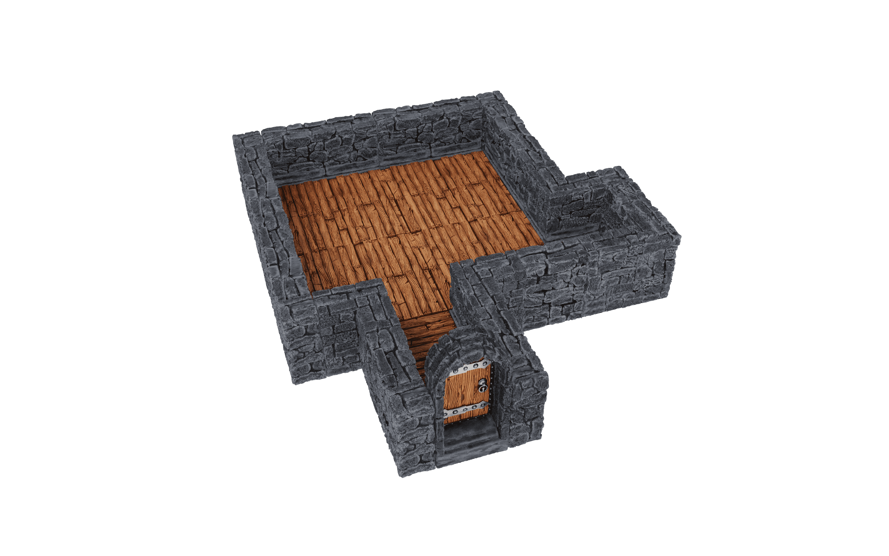 WarLock Tiles: Expansion Pack - 1 in. Dungeon Straight Walls - 