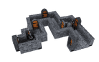 WarLock Tiles: Expansion Pack - 1 in. Dungeon Straight Walls - 
