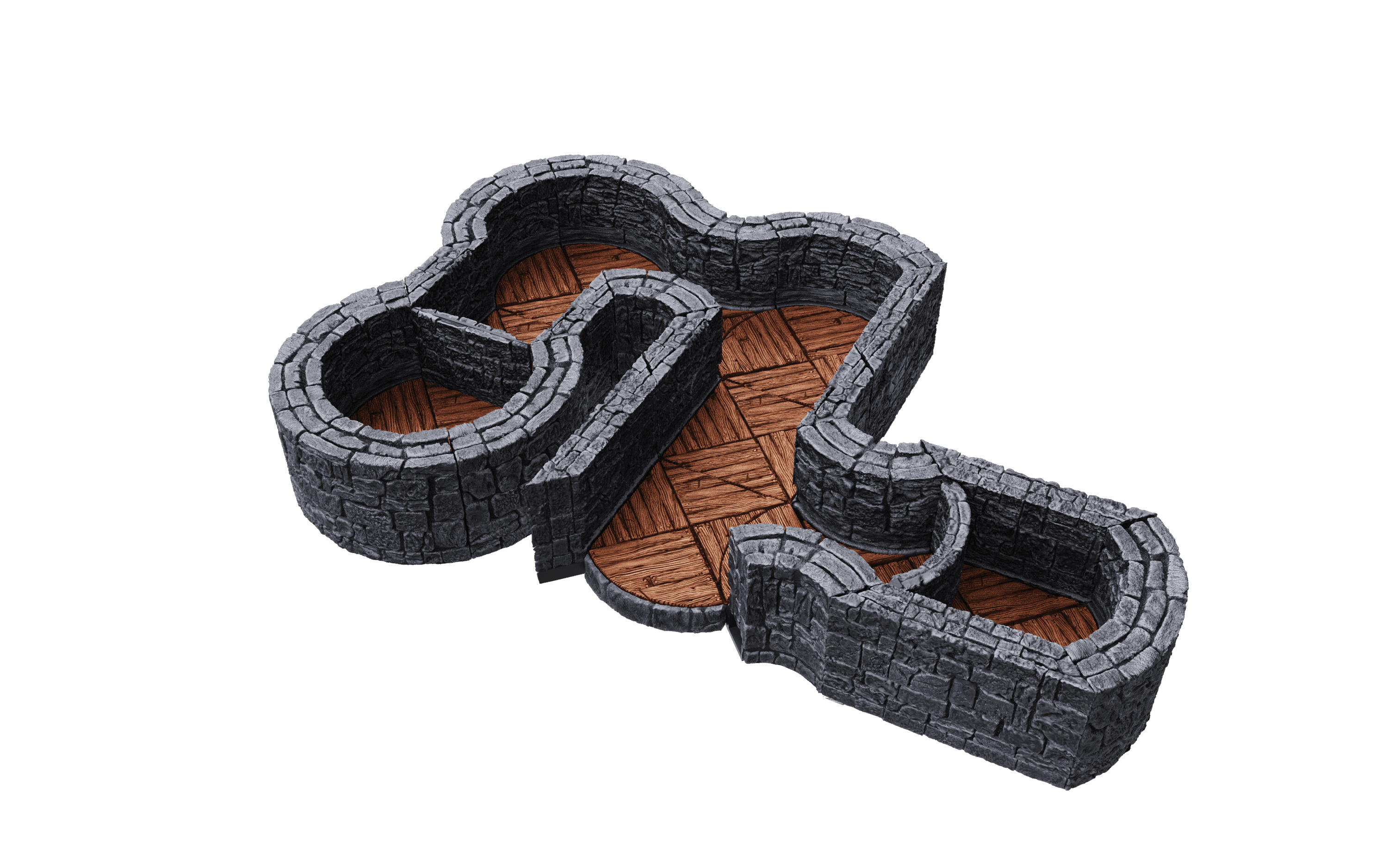 WarLock Tiles: Expansion Pack - 1 in. Dungeon Angles & Curves - 