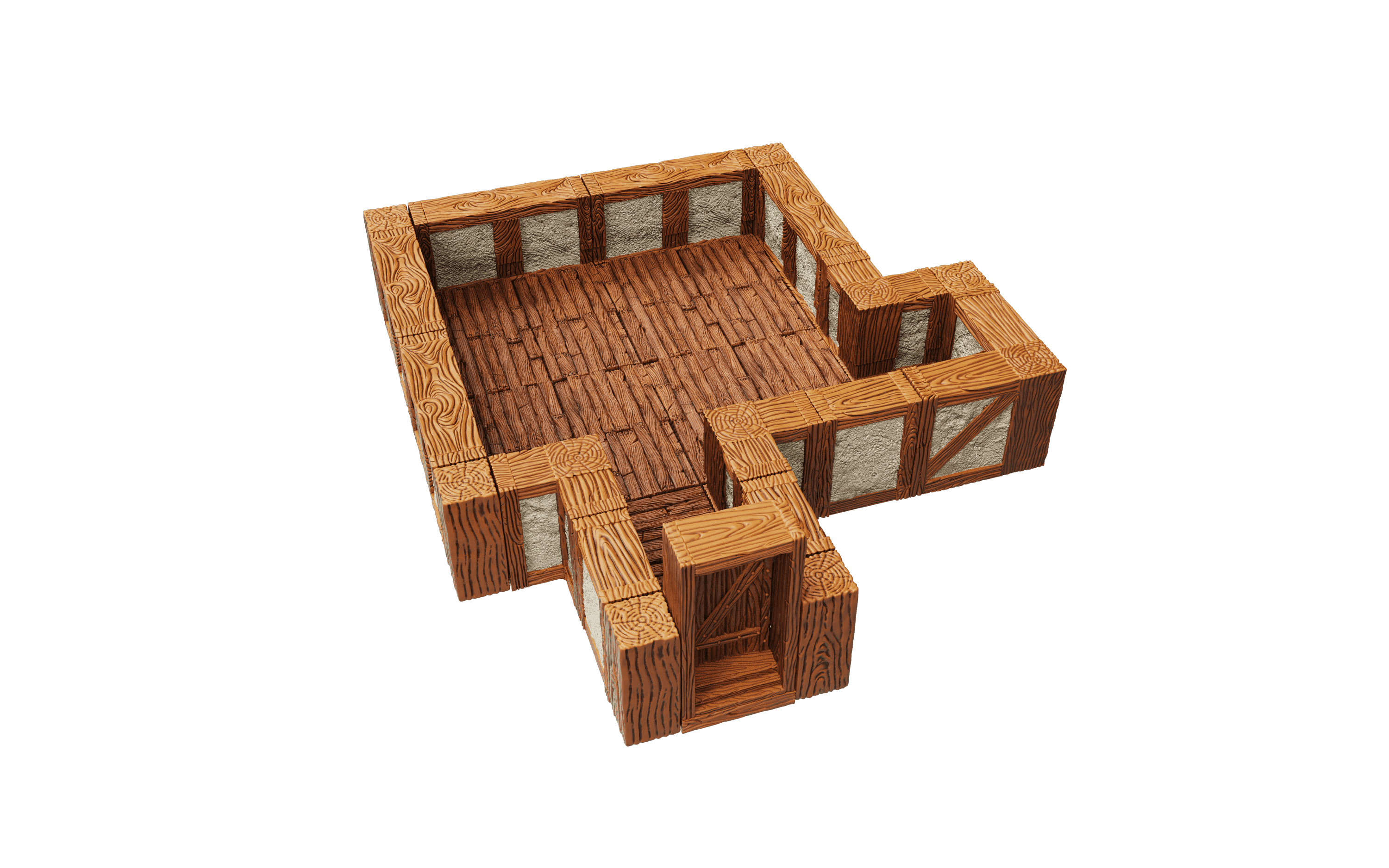 WarLock Tiles: Expansion Pack - 1 in. Town & Village Straight Walls - 