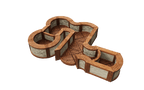 WarLock Tiles: Expansion Pack - 1 in. Town & Village Angles & Curves - 