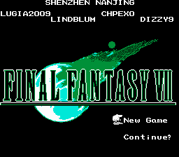 FF7 Advent Children NES Game Nintendo System ROM Hack Final Fantasy