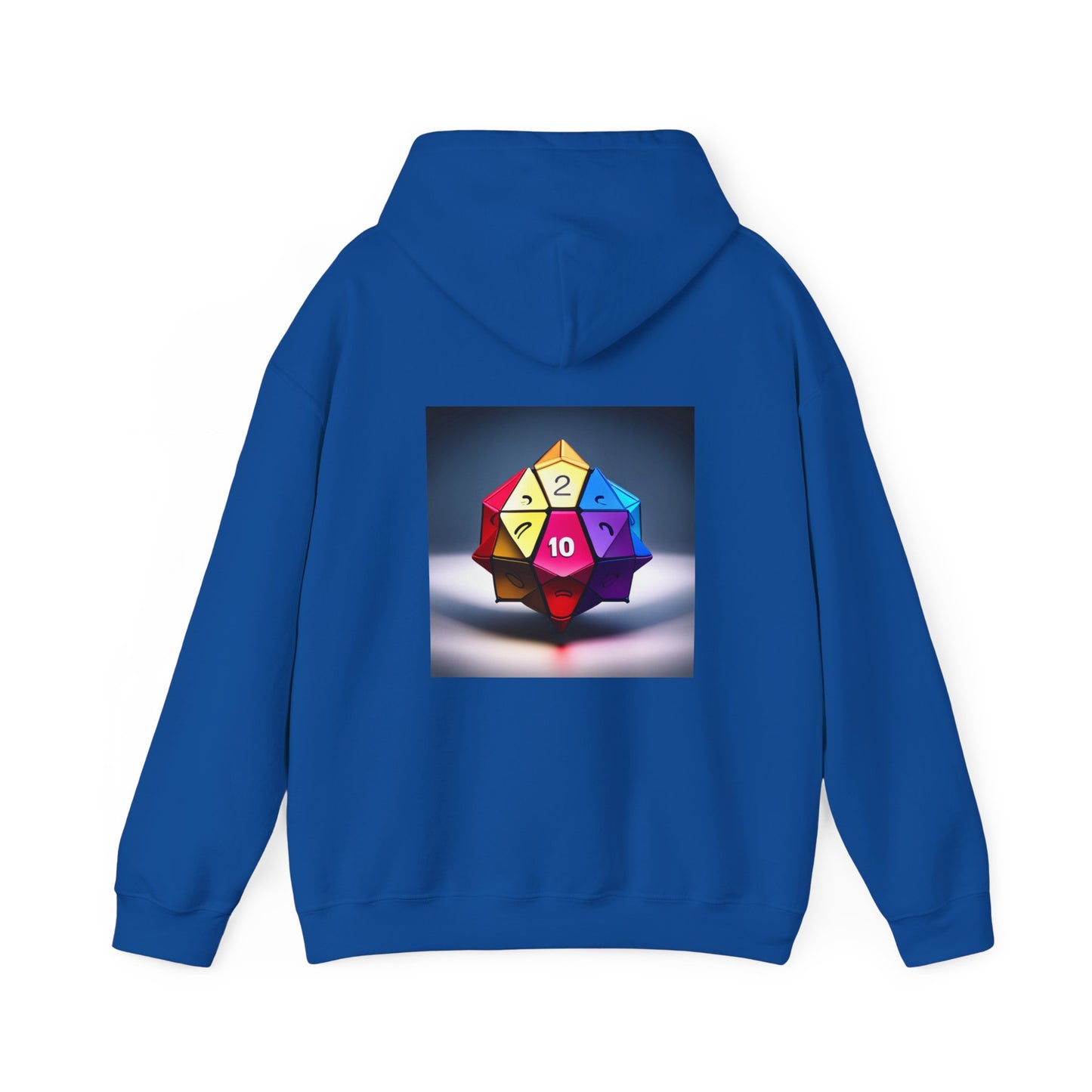 G M dice on reverse Unisex Heavy Blend™ Hooded Sweatshirt-DungeonDice1