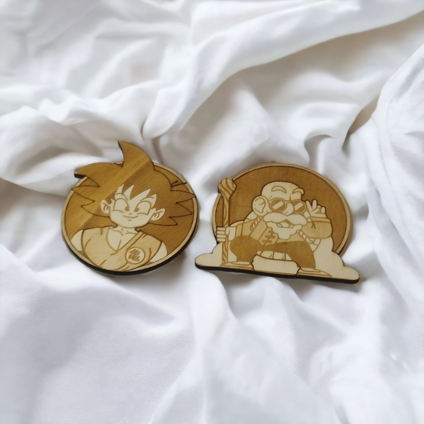 Dragon Ball Wooden Coasters - Handmade Gift - Housewarming - Wood Kitchenware-2