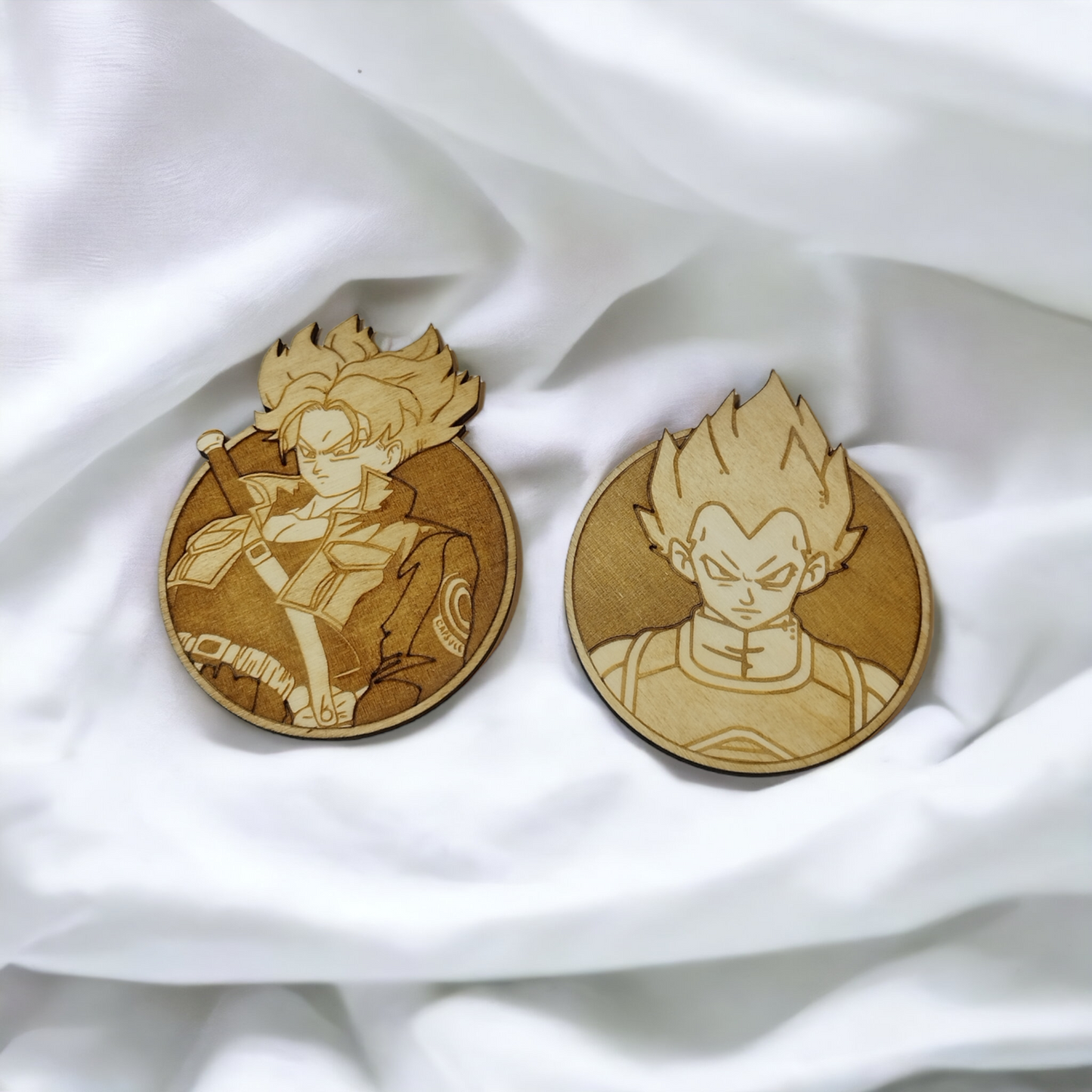 Dragon Ball Wooden Coasters - Handmade Gift - Housewarming - Wood Kitchenware-3