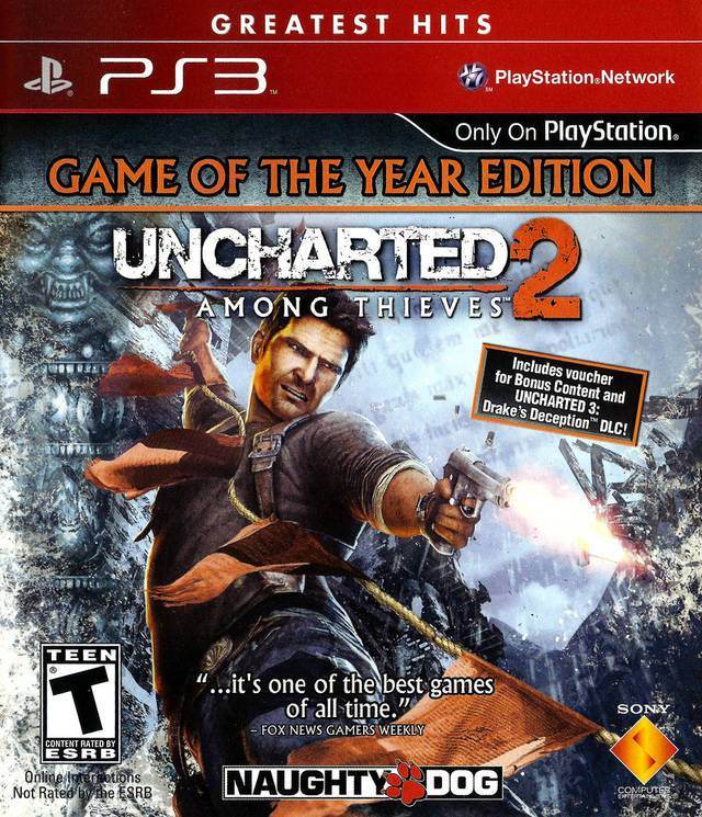 Uncharted 2: Among Thieves Game of Year Edition (Greatest Hits) (Not For Resale Version) (Playstation 3) - Game Manual Only