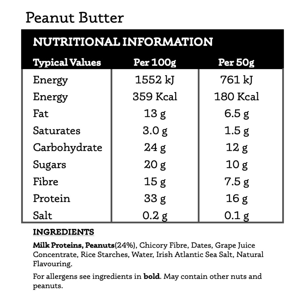 Peanut Butter Protein Bar 50g x 12 bars