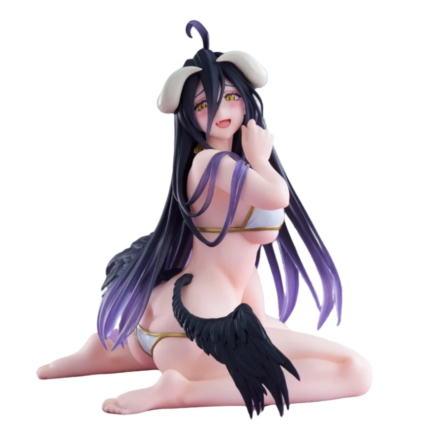 16CM Overlord Albedo FuRyu Desktop Cute Bunny girl figure PVC Action Anime Model Collection Figurine Decoration Toys Kids Gift