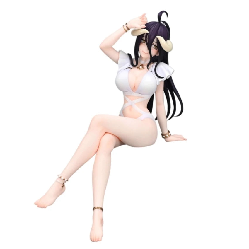 16CM Overlord Albedo FuRyu Desktop Cute Bunny girl figure PVC Action Anime Model Collection Figurine Decoration Toys Kids Gift