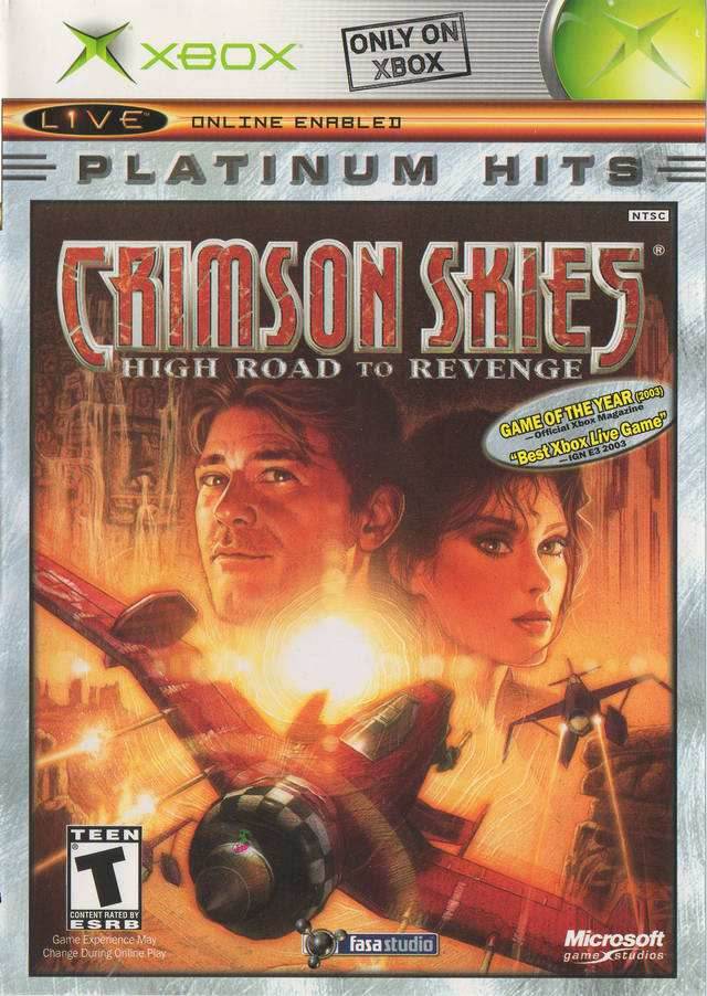 Crimson Skies: High Road to Revenge (Platinum Hits) (Xbox) - Game Manual Only