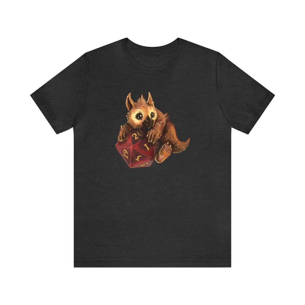 Owliver with High Variance D20 Short Sleeve Tee - Dark Grey Heather / S