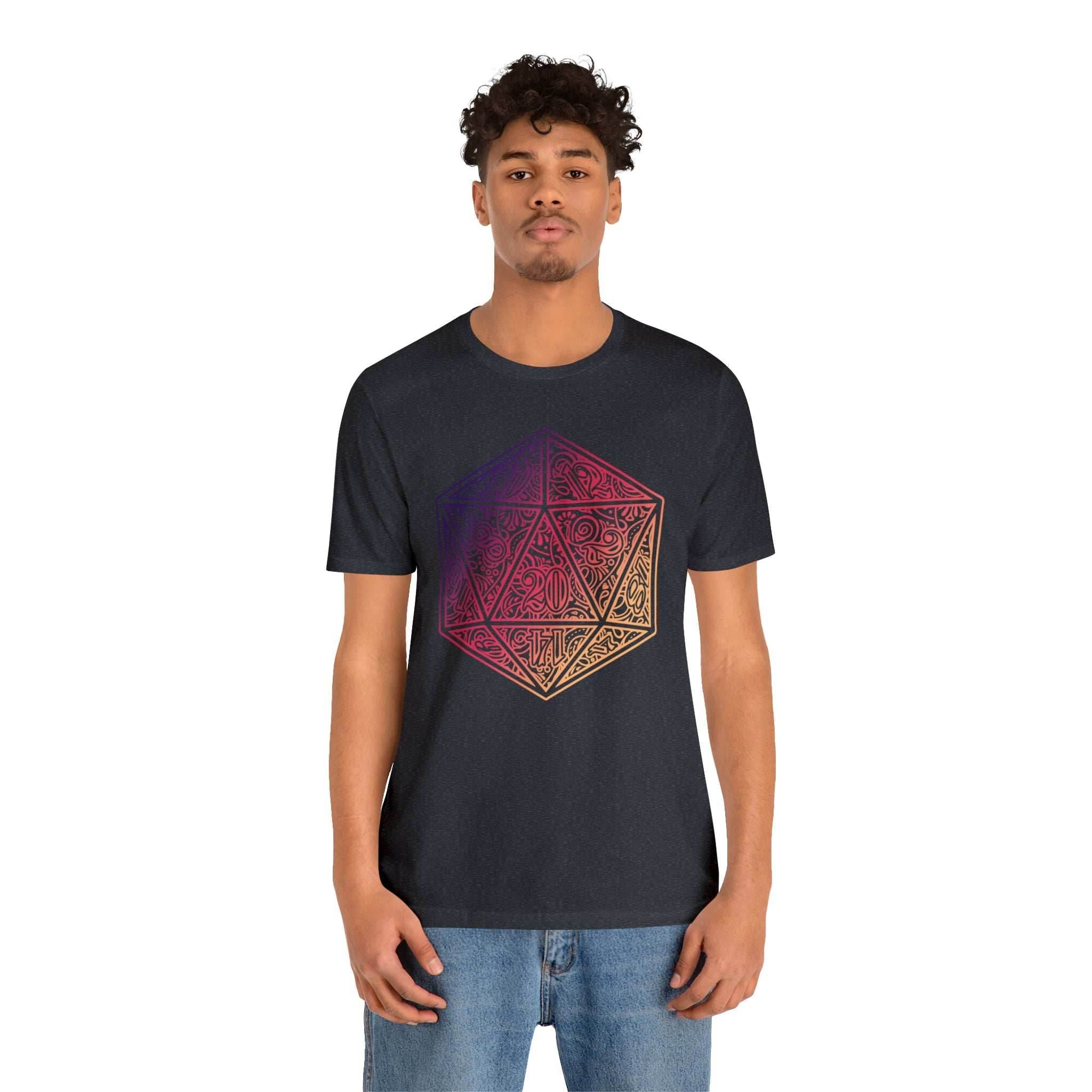 Ombre Ornamental Dice Shirt - Asphalt / S