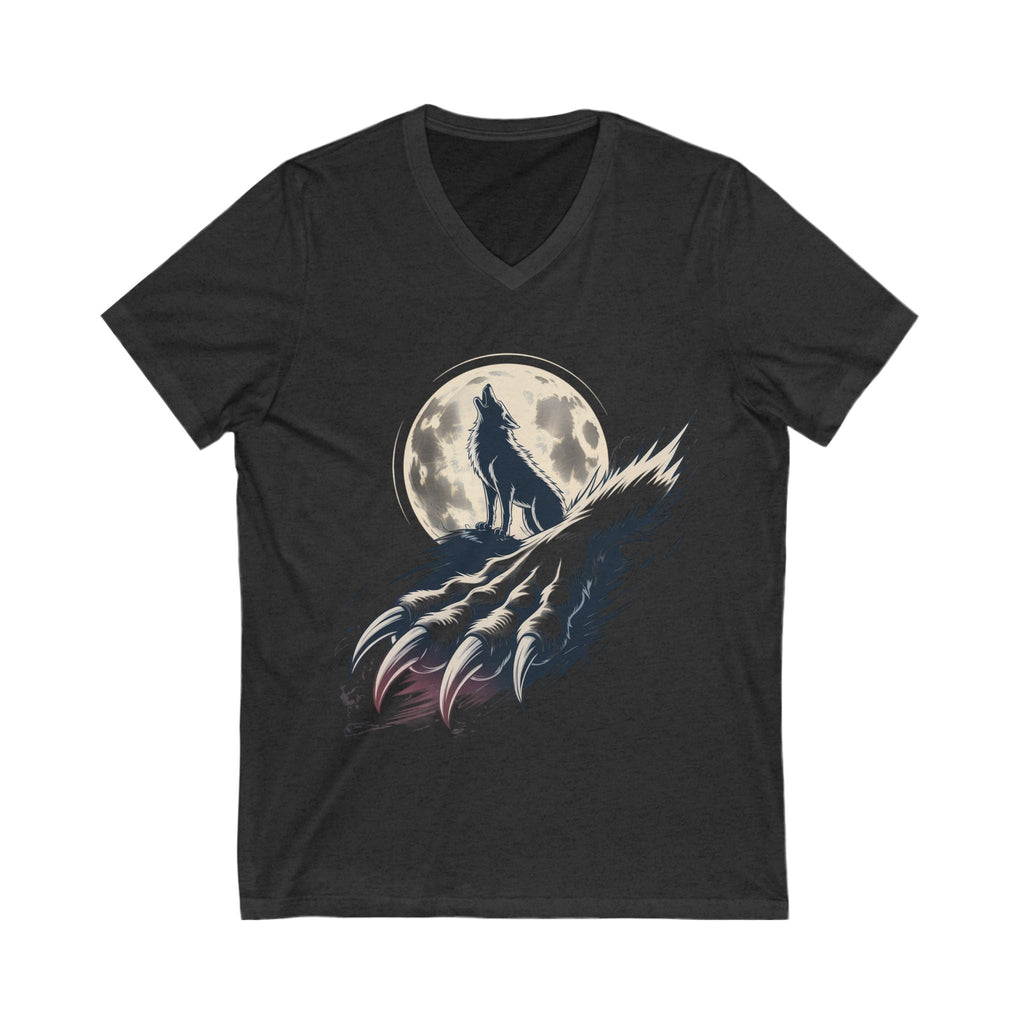 Moon Claw Howl Sleeve V-Neck Tee