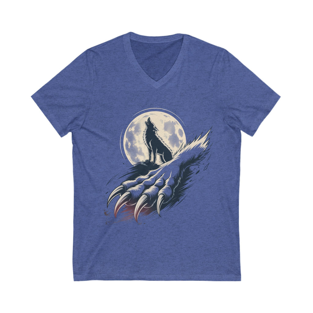 Moon Claw Howl Sleeve V-Neck Tee