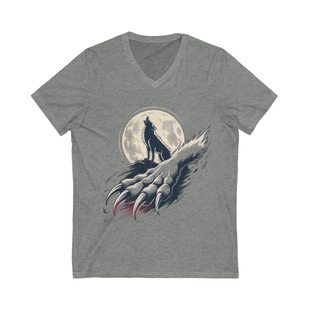 Moon Claw Howl Sleeve V-Neck Tee