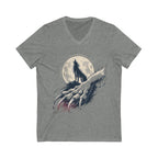 Moon Claw Howl Sleeve V-Neck Tee