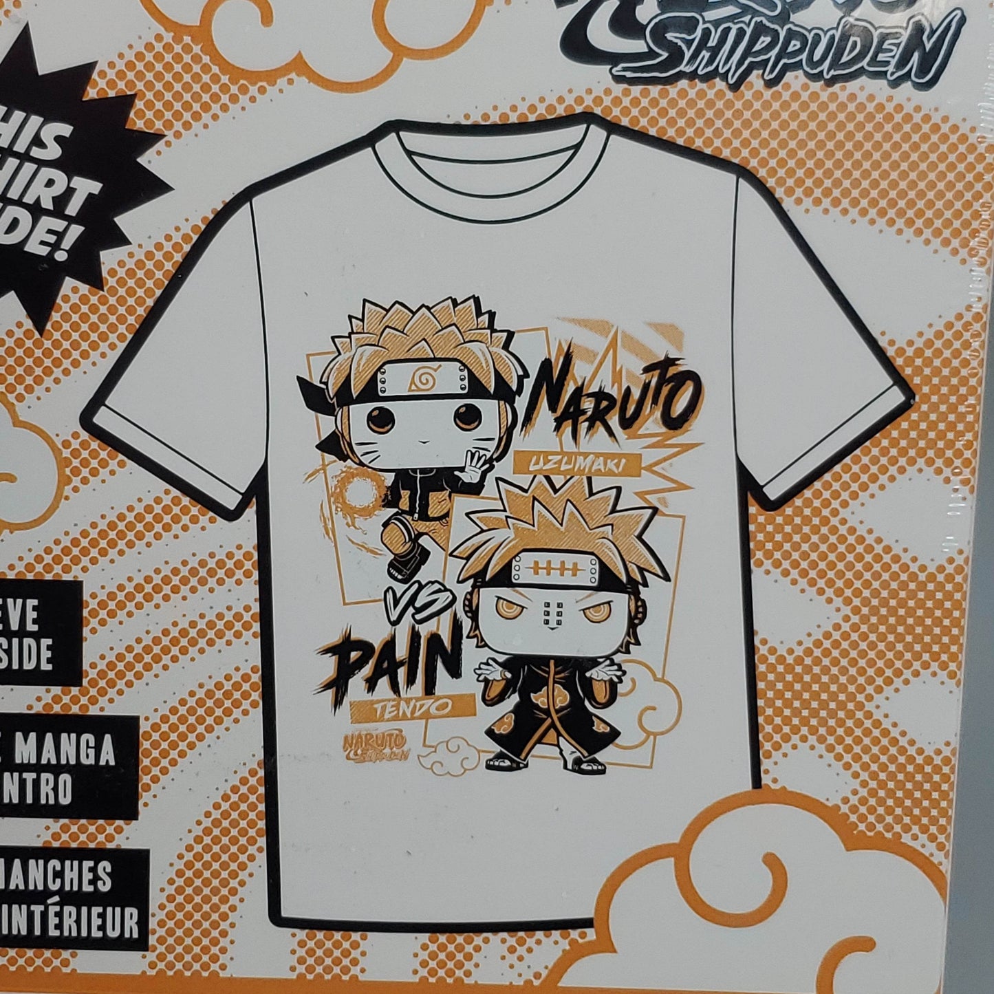 FUNKO Pop Naruto Shippuden Unisex T-Shirt SZ S Naruto vs Pain Boxed Tee - 