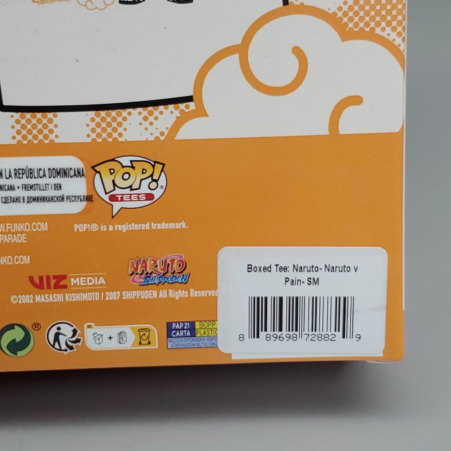 FUNKO Pop Naruto Shippuden Unisex T-Shirt SZ S Naruto vs Pain Boxed Tee - 