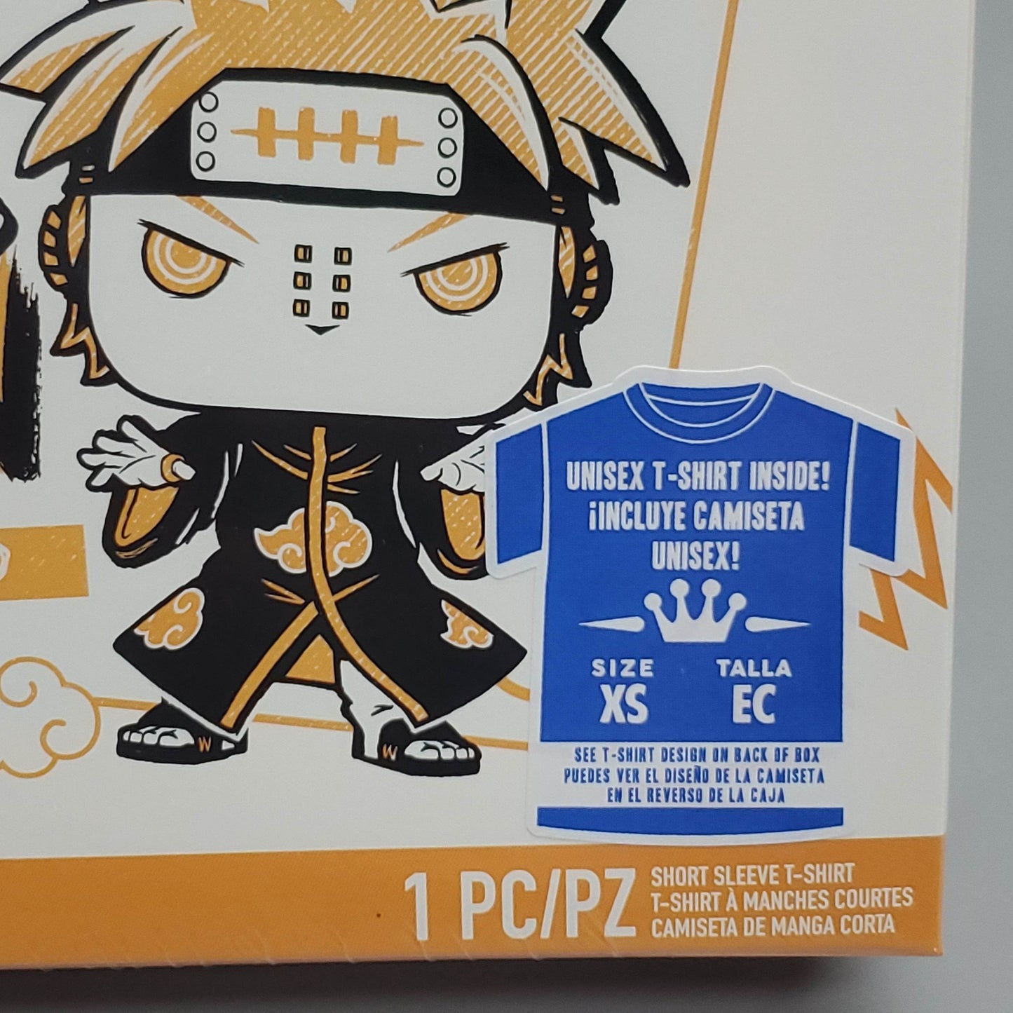 FUNKO Pop Naruto Shippuden Unisex T-Shirt SZ XS Naruto vs Pain Boxed Tee - 