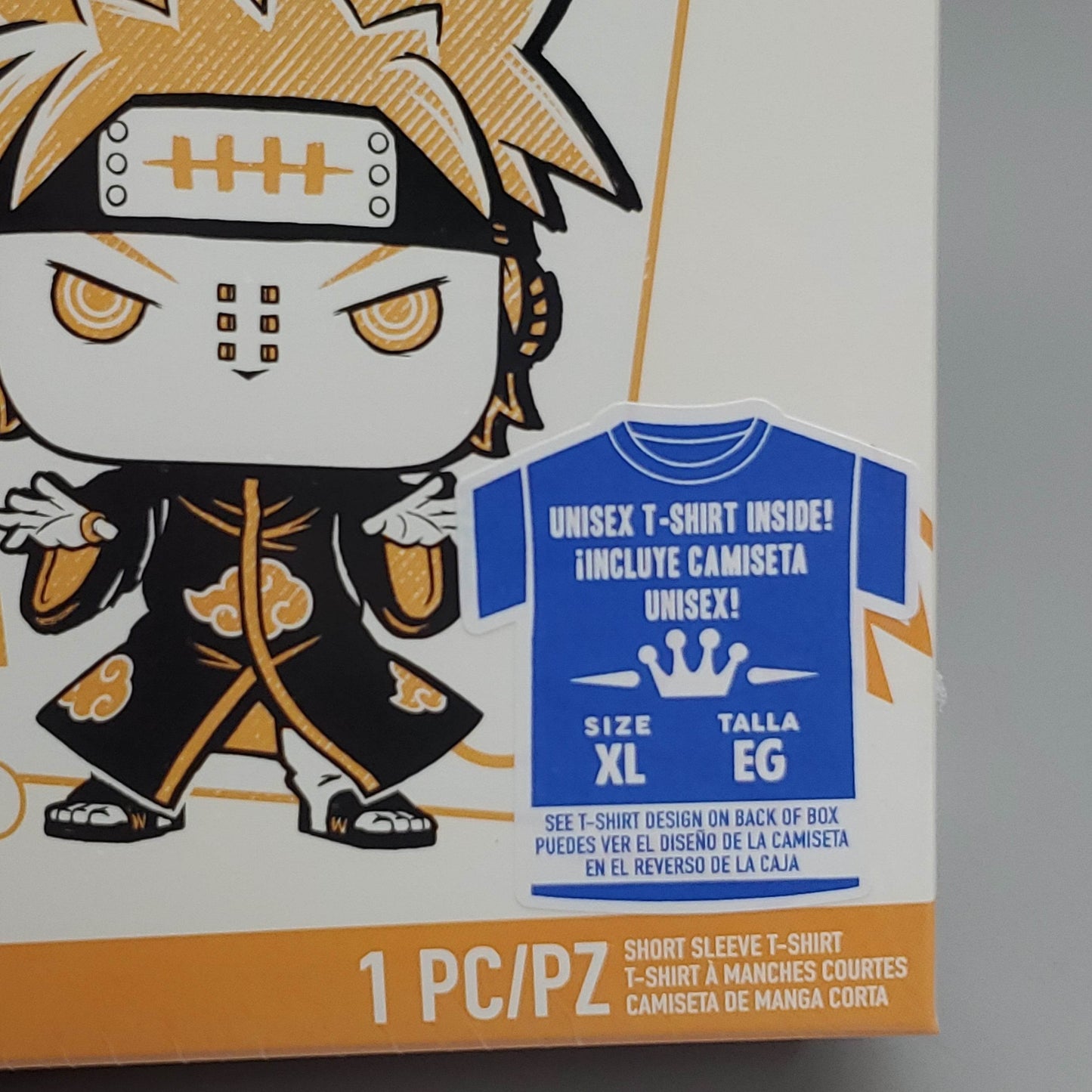 FUNKO Pop Naruto Shippuden Unisex T-Shirt SZ XL Naruto vs Pain Boxed Tee - 
