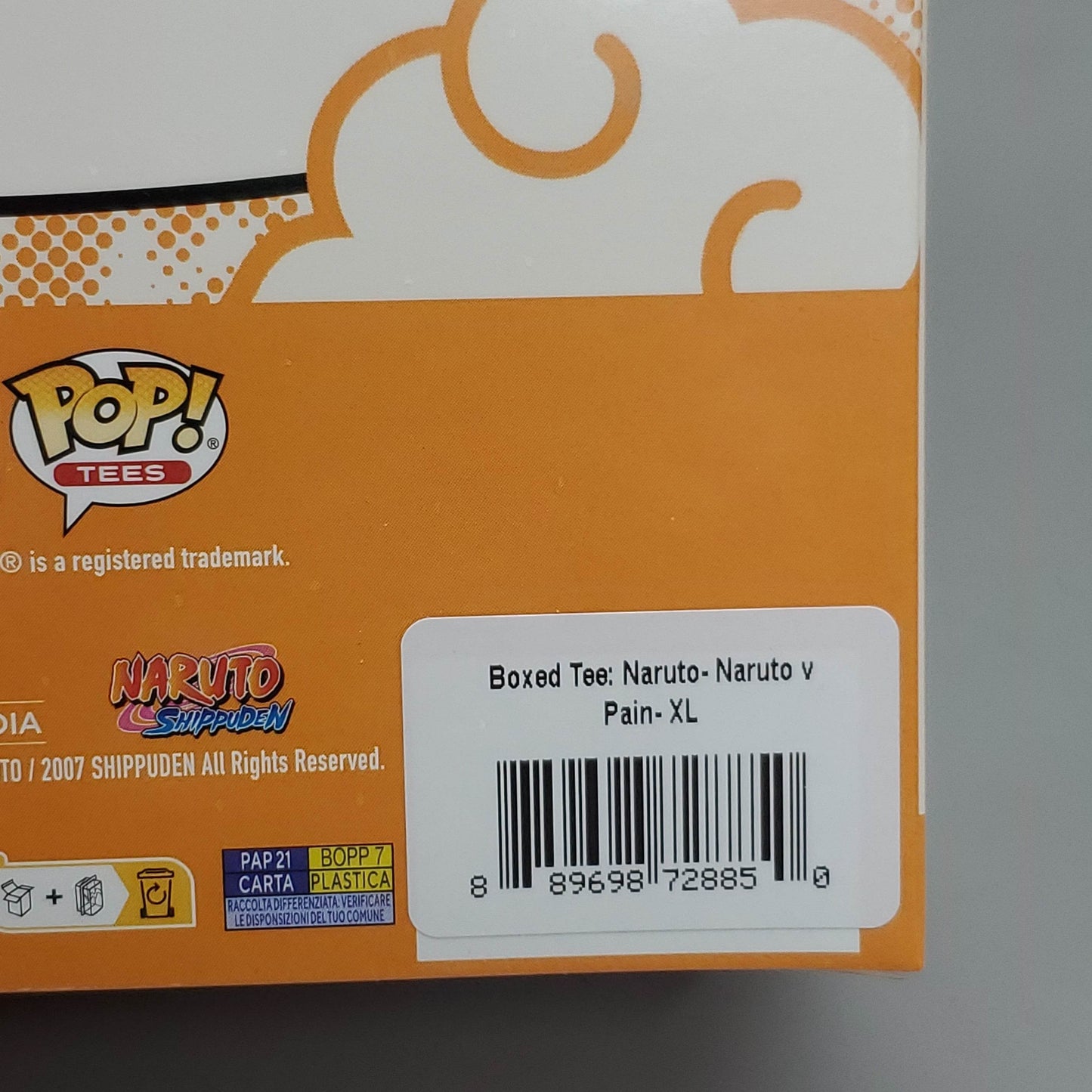 FUNKO Pop Naruto Shippuden Unisex T-Shirt SZ XL Naruto vs Pain Boxed Tee - 
