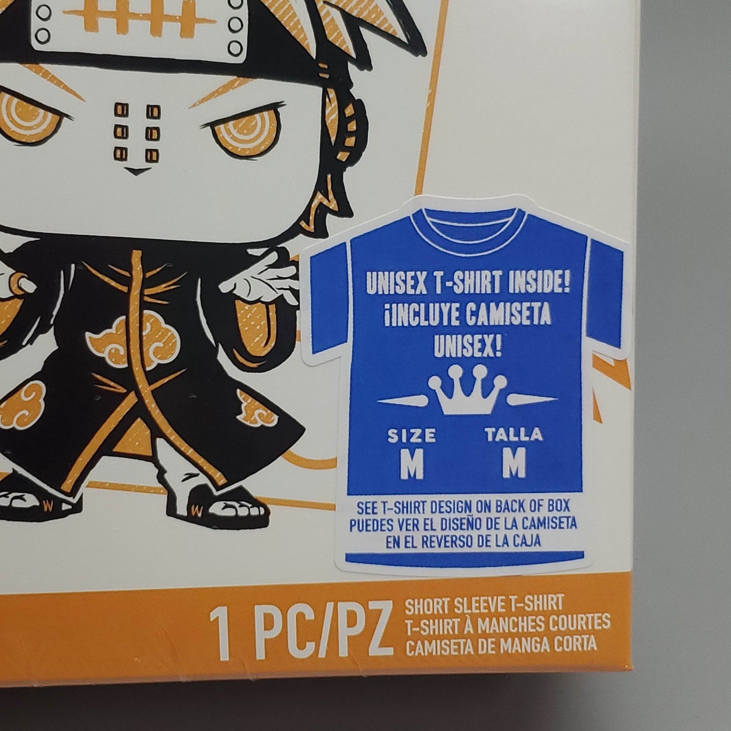 FUNKO Pop Naruto Shippuden Unisex T-Shirt SZ M Naruto vs Pain Boxed Tee - 