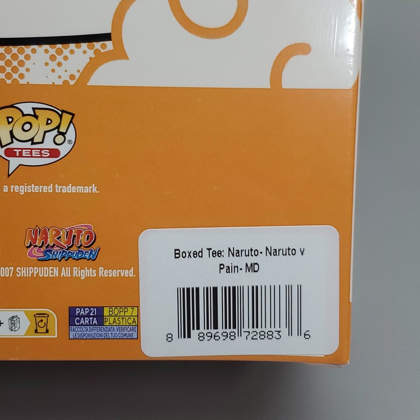 FUNKO Pop Naruto Shippuden Unisex T-Shirt SZ M Naruto vs Pain Boxed Tee - 